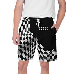 Шорты на шнурке мужские Audi racing flag, цвет: 3D-принт