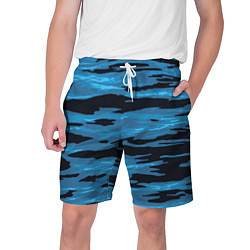 Шорты на шнурке мужские Волны Камуфляж, цвет: 3D-принт