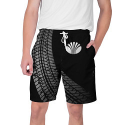 Шорты на шнурке мужские Daewoo tire tracks, цвет: 3D-принт