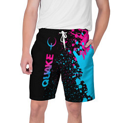 Мужские шорты Quake - neon gradient: по-вертикали