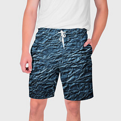 Шорты на шнурке мужские Текстура мятой цветной бумаги, цвет: 3D-принт