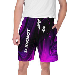 Шорты на шнурке мужские Slipknot violet plasma, цвет: 3D-принт