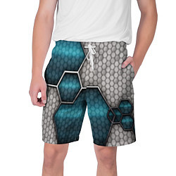 Шорты на шнурке мужские Cyber texture abstraction, цвет: 3D-принт