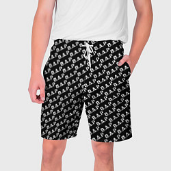 Шорты на шнурке мужские B A P black n white pattern, цвет: 3D-принт