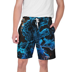 Шорты на шнурке мужские Клубы голубого дыма, цвет: 3D-принт