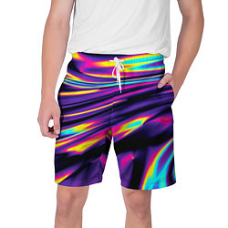 Шорты на шнурке мужские Glitch colors, цвет: 3D-принт