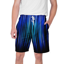 Шорты на шнурке мужские Neon line stripes, цвет: 3D-принт