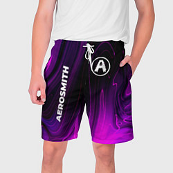 Шорты на шнурке мужские Aerosmith violet plasma, цвет: 3D-принт