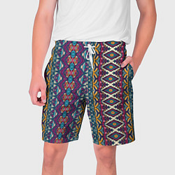 Шорты на шнурке мужские Мексиканский орнамент, цвет: 3D-принт