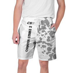 Мужские шорты Counter Strike 2 glitch на светлом фоне: по-вертик