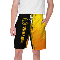 Мужские шорты Nirvana - gold gradient: по-вертикали