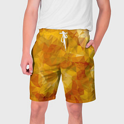 Шорты на шнурке мужские Yellow style, цвет: 3D-принт