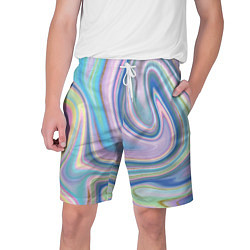 Шорты на шнурке мужские Sea waves fantasy, цвет: 3D-принт