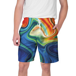 Шорты на шнурке мужские Beautiful waves, цвет: 3D-принт