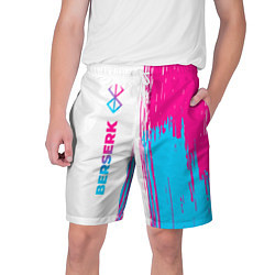 Шорты на шнурке мужские Berserk neon gradient style: по-вертикали, цвет: 3D-принт