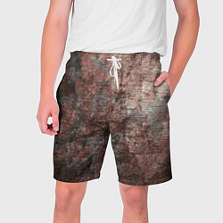 Шорты на шнурке мужские Текстура - Dirty coal, цвет: 3D-принт