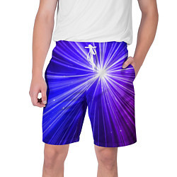 Шорты на шнурке мужские Космическое свечение, цвет: 3D-принт
