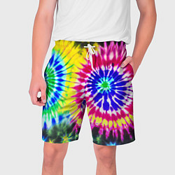 Мужские шорты Colorful floral composition - tie-dye