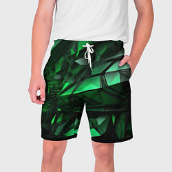 Мужские шорты Green abstract