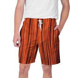 Шорты на шнурке мужские Абстрактные полосы красно-оранжевый, цвет: 3D-принт