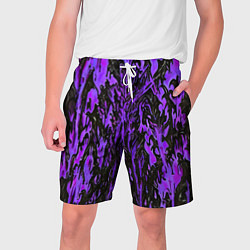 Шорты на шнурке мужские Демонический доспех фиолетовый, цвет: 3D-принт