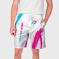 Мужские шорты Need for Speed neon gradient style вертикально