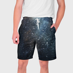 Шорты на шнурке мужские Темное космическое звездное небо, цвет: 3D-принт