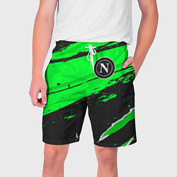 Шорты на шнурке мужские Napoli sport green, цвет: 3D-принт