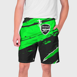 Шорты на шнурке мужские Arsenal sport green, цвет: 3D-принт