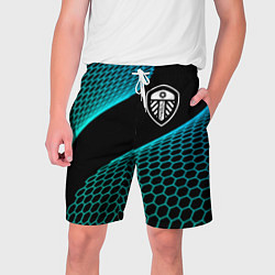 Шорты на шнурке мужские Leeds United football net, цвет: 3D-принт
