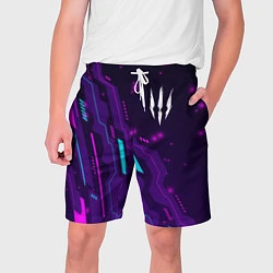 Шорты на шнурке мужские The Witcher neon gaming, цвет: 3D-принт