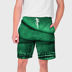 Шорты на шнурке мужские Зеленая джинса, цвет: 3D-принт