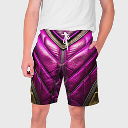 Шорты на шнурке мужские Текстурная кожа в космическом стиле, цвет: 3D-принт