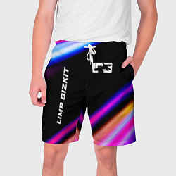 Шорты на шнурке мужские Limp Bizkit neon rock lights, цвет: 3D-принт