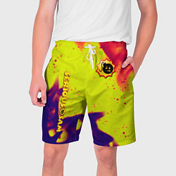 Шорты на шнурке мужские Serious Sam flame yellow, цвет: 3D-принт