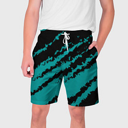 Мужские шорты The color is black and light blue