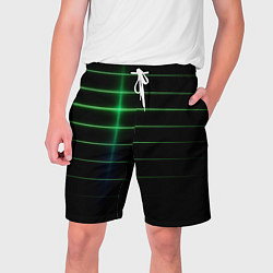 Мужские шорты The line is green and black