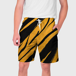 Шорты на шнурке мужские Тигровый раскрас, цвет: 3D-принт