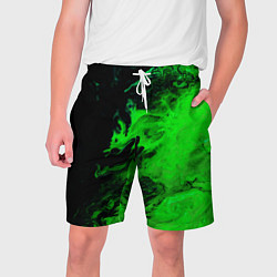 Мужские шорты Color green black