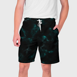 Мужские шорты Color black turquoise