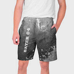 Шорты на шнурке мужские Bayer 04 - grey gradient вертикально, цвет: 3D-принт