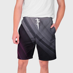 Шорты на шнурке мужские Color black grey, цвет: 3D-принт