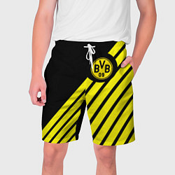 Шорты на шнурке мужские Borussia geometry yellow, цвет: 3D-принт