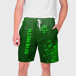 Мужские шорты Behemoth - green gradient вертикально