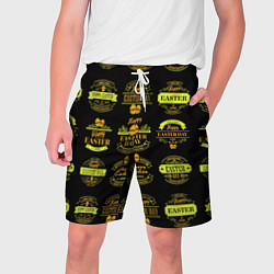 Шорты на шнурке мужские Easter holidays, цвет: 3D-принт