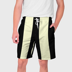 Мужские шорты Color black beige line