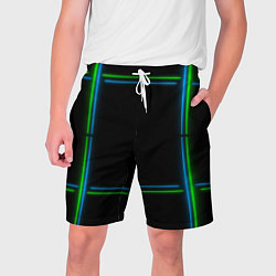Мужские шорты Neon green light blue