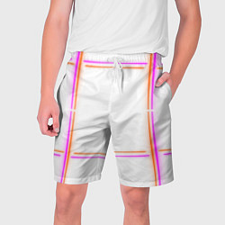 Мужские шорты Neon white orange pink
