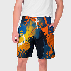 Шорты на шнурке мужские Краска на стене, цвет: 3D-принт