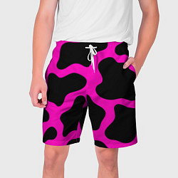 Мужские шорты Розовая коровья расцветка